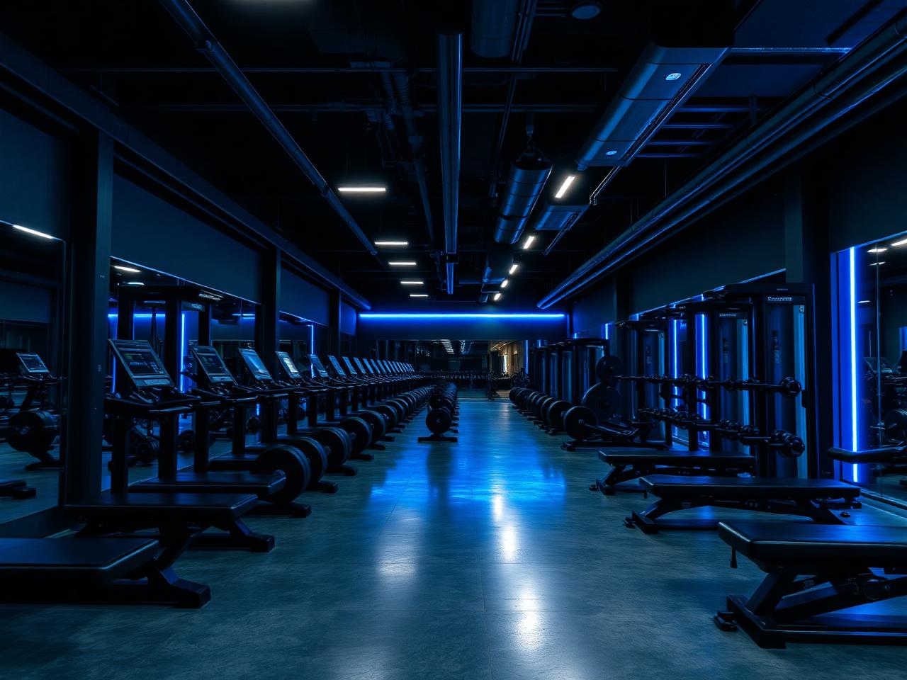 Zona de musculación con máquinas modernas